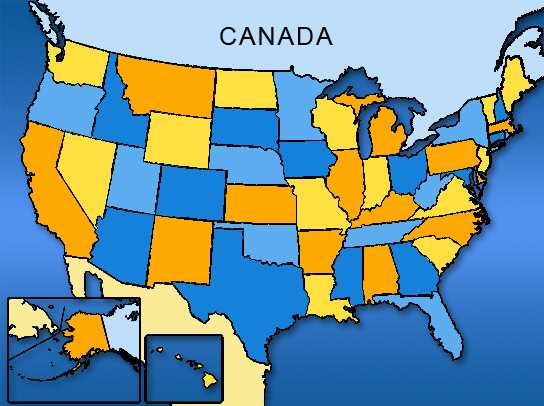 Map North America