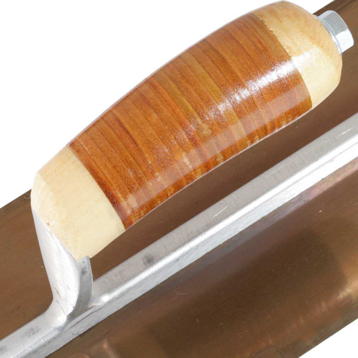 Kraft CF533 16in. X 4in. Golden Stainless Steel Concrete Trowel W/Camel - View #8