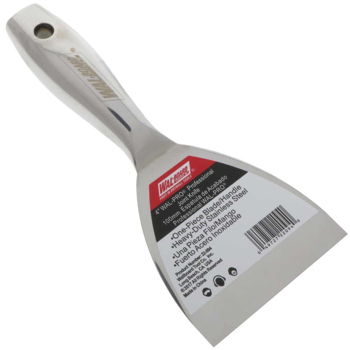 Professional 6 in. Stainless Steel Joint Knife with 1-Piece Handle