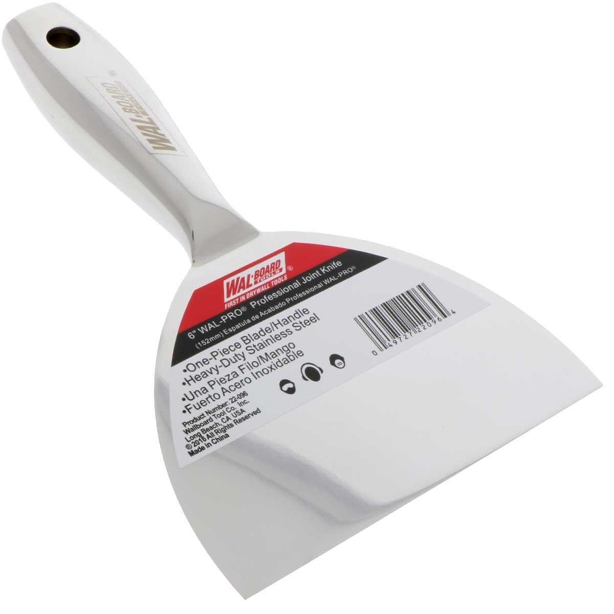 Professional 6 in. Stainless Steel Joint Knife with 1-Piece Handle