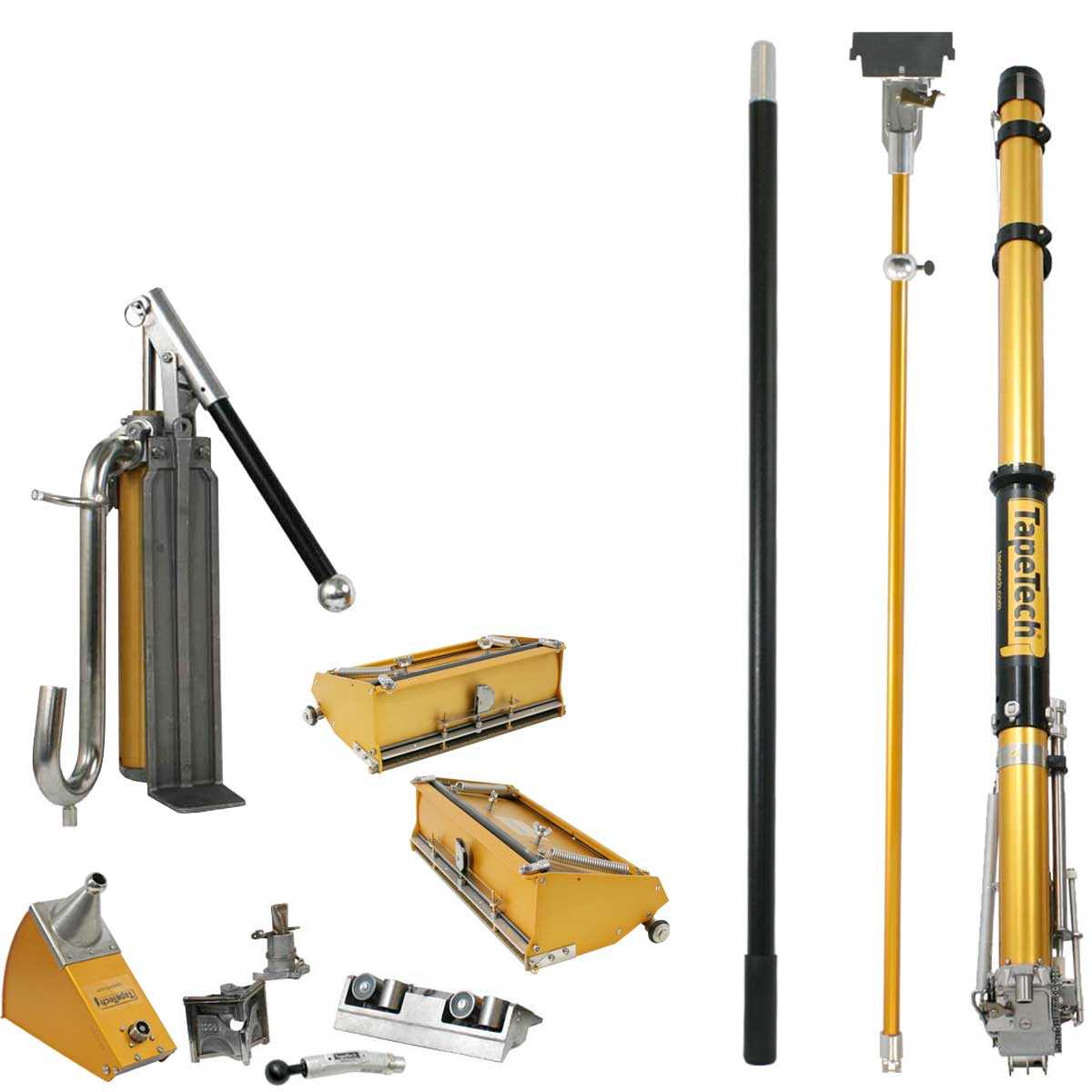 TapeTech®  Drywall Taping Tools Pro Full Set 2 Angle Heads Ships Free!!! 