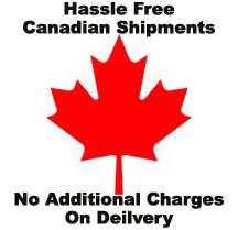 Canadian Shipments - No additional charges